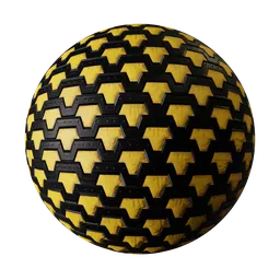 Industrial Sci-Fi Yellow Hazard Panel