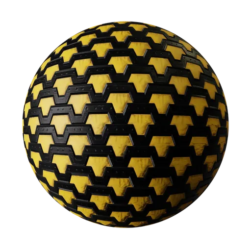 Industrial Sci-Fi Yellow Hazard Panel