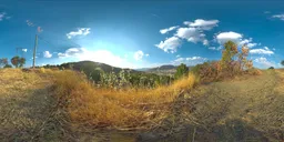 Hillside Dry Grass Sunset