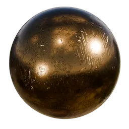 Scratched metal procedural