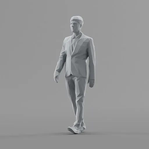 Lowpoly Male Walking