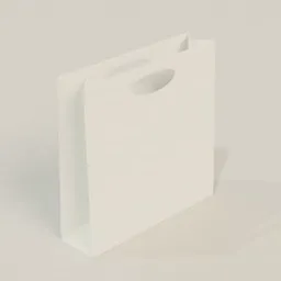 White Paper Shopping Bag Mockup