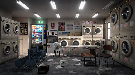 Japanese abondoned laundry Room