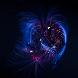 Magnetic Field Lines Dipole  Simulation