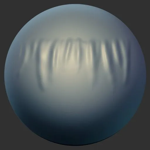 3D sculpting brush creating detailed wrinkles, ideal for fabric effects in Blender 3D models.