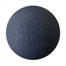 Seamless Navy Blue Canvas Fabric