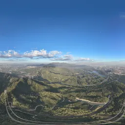Green tree mountain cloud bluesky