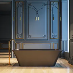 BathTube Black Classic Design