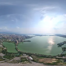 Highsky green forest green lake