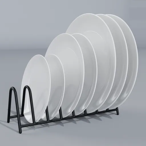 Plate Rack with Plates