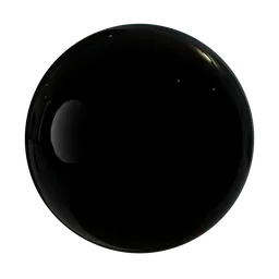 Glossy Black Metal – PBR Material