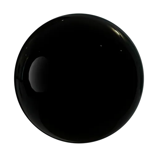 Glossy Black Metal – PBR Material