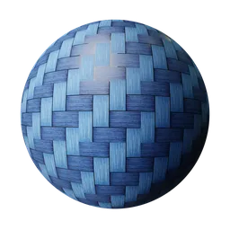 Textured PBR blue parquet material suitable for 3D modeling in Blender, ideal for kitchen flooring or wall applications.