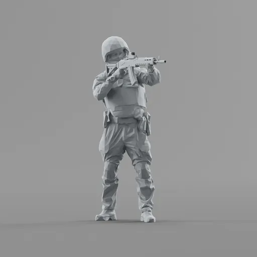 Lowpoly People SWAT Soldier