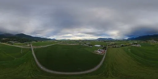 Dramatic Sky Farm Lands