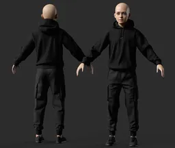 Urban Streetwear Child Male Character