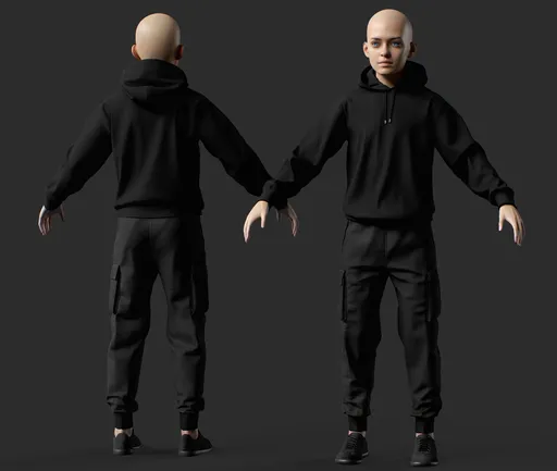 Urban Streetwear Child Male Character