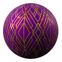 Royal Metal Triangles Purple