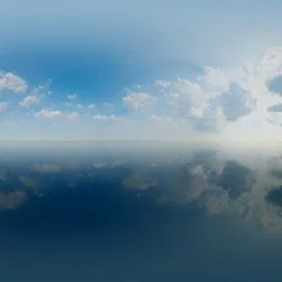 Soft Blue Cloudscape HDRI