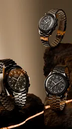 Omega Watch Product Scene – Warm Laser