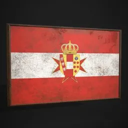 Grand Of Turcany Flag Picture Frame