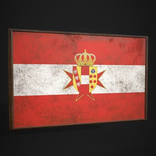 Grand Of Turcany Flag Picture Frame