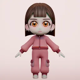 A girl with a bob haircut and piercings