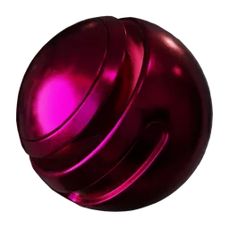 Polished Magenta Metal