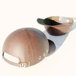 Old Leather Baseball Cap