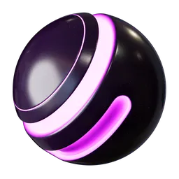 High-quality procedural PBR material with glow effects for 3D Blender renders, versatile for diverse applications.