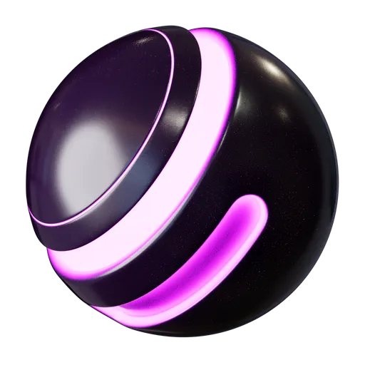 High-quality procedural PBR material with glow effects for 3D Blender renders, versatile for diverse applications.