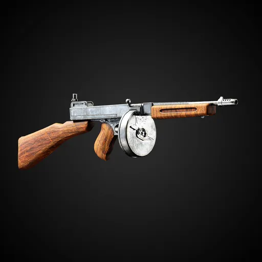World at War Game-Ready Gun + 4k Textures | Blenderkit Series