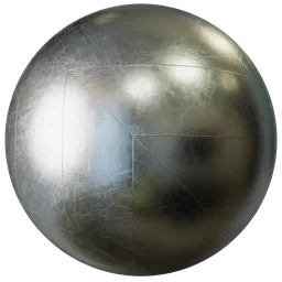 Metal with tile and scratch