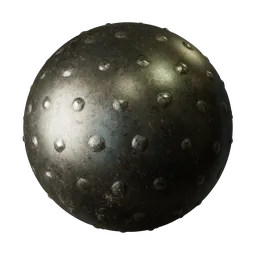 Metal with bumps