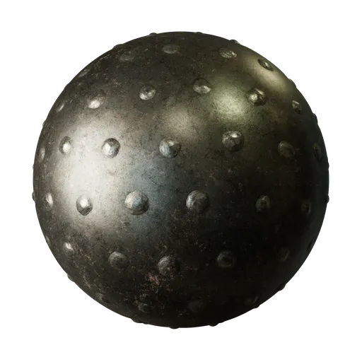 Metal with bumps