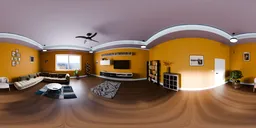 Warm Modern Living Room