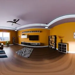 Warm Modern Living Room