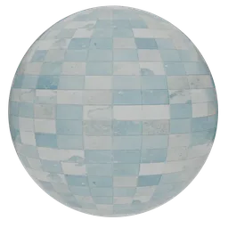 Weathered Blue Mosaic Pool Tile