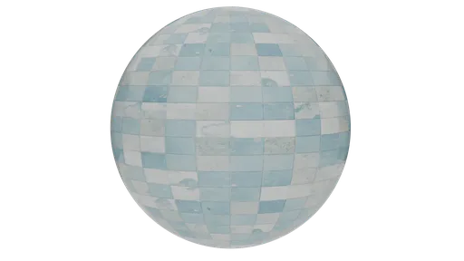 Weathered Blue Mosaic Pool Tile