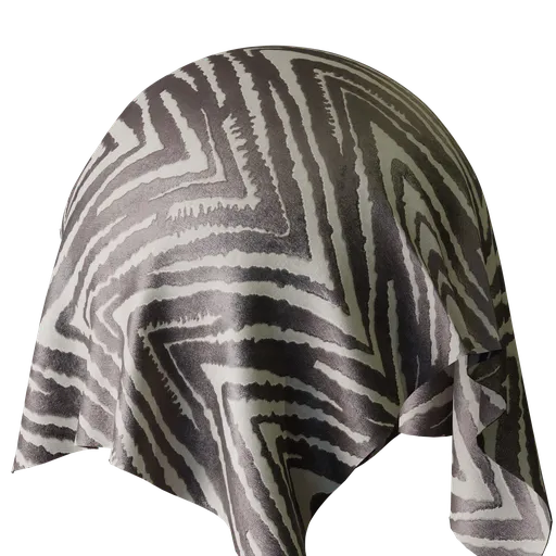 Graphical Grey Velvet