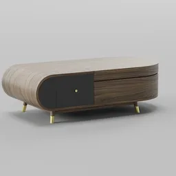 Modern Walnut Coffee Table