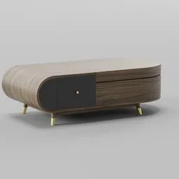 Modern Walnut Coffee Table