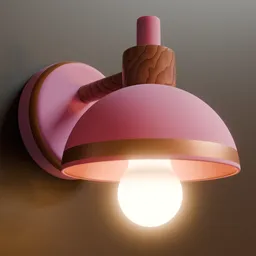 Hemispgere cute wall lamp