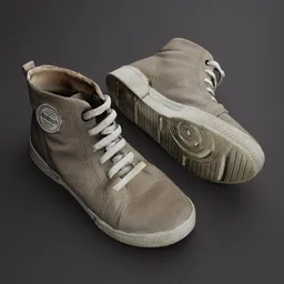 Used borwn sneakers