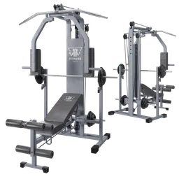 "Get fit with this Gym Station 3D model for Blender! Featuring a bench, pull up bar, and rugged male figure, this model is perfect for any fitness scene. Add some power to your project with this gym equipment set."