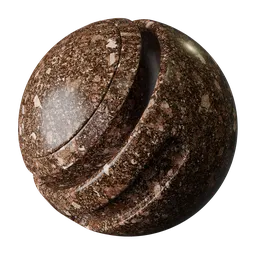 Brown marble