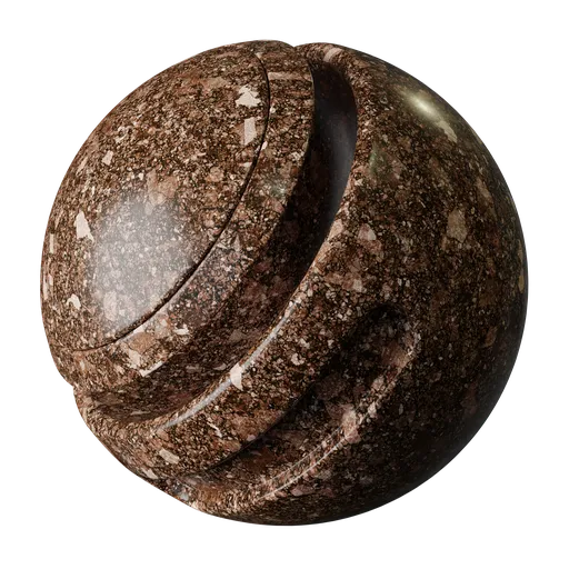 Brown marble