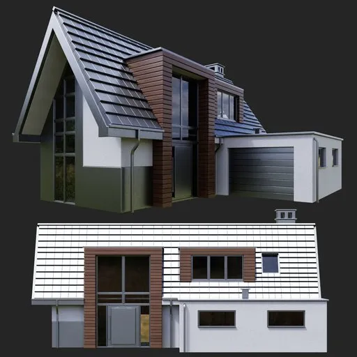 Modern Wood Gable House