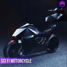 Sci fi Motorcycle