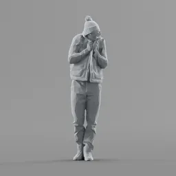 Lowpoly Male Standing